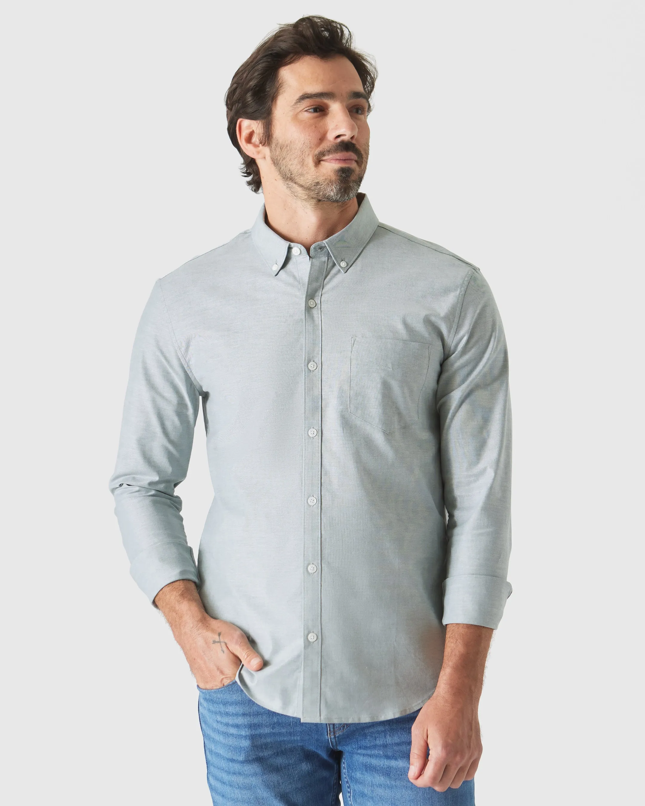 Spring Stretch Oxford Long Sleeve Shirt 3-Pack