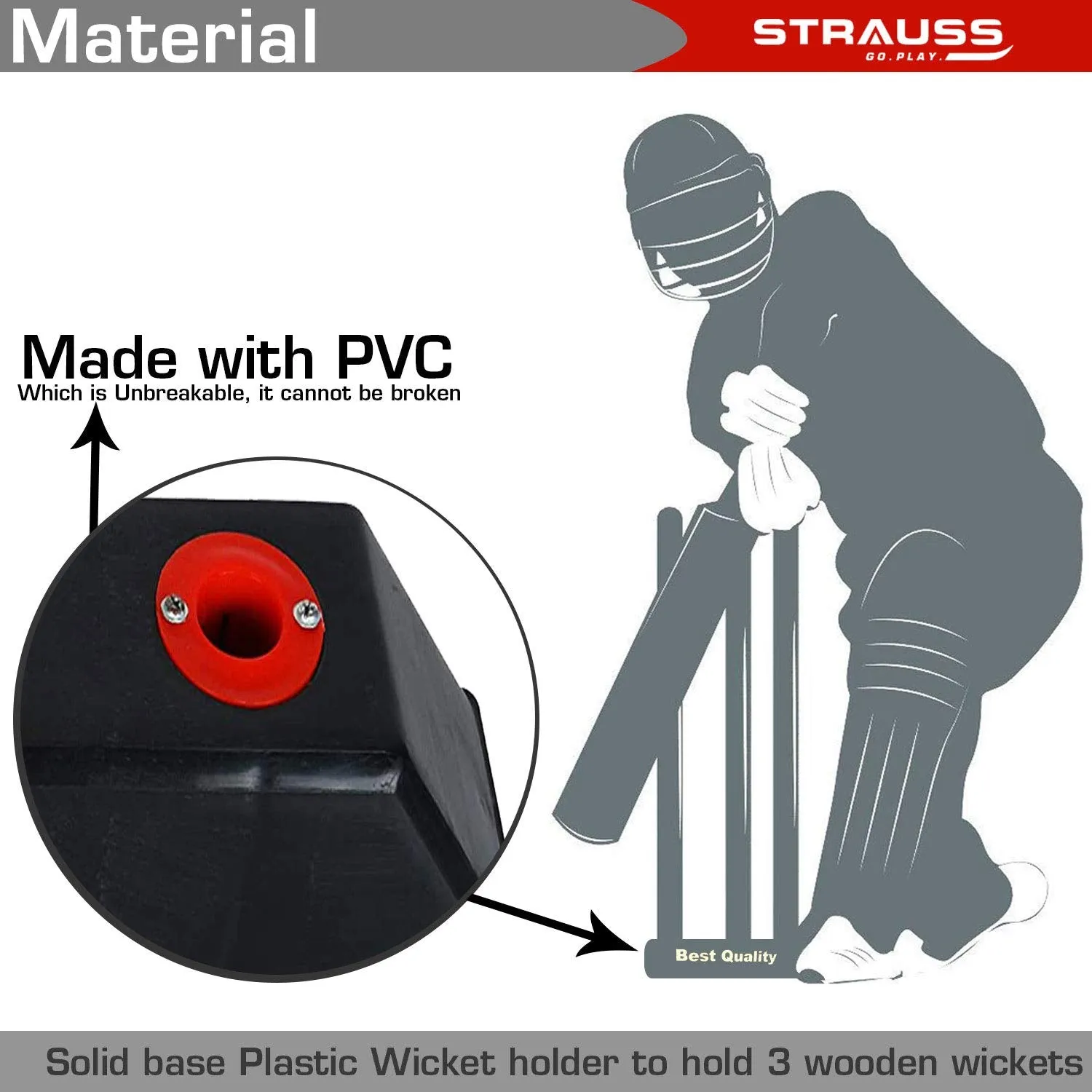 Strauss PVC Cricket Stumps Stand