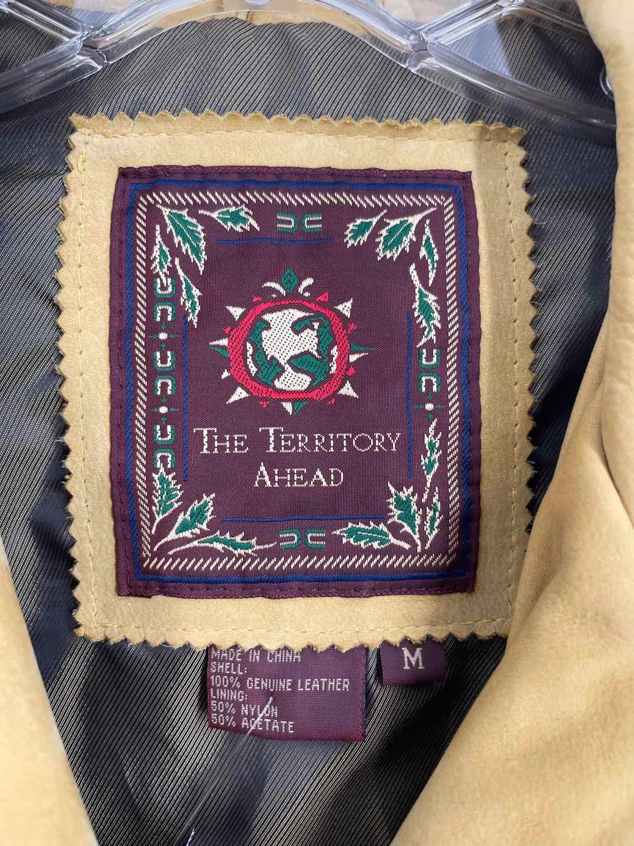 The Territory Ahead Size M Tan Whipstitch Suede Jackets Jacket