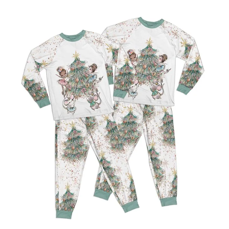 White Christmas Nutcracker Kid Pajamas Set Matching