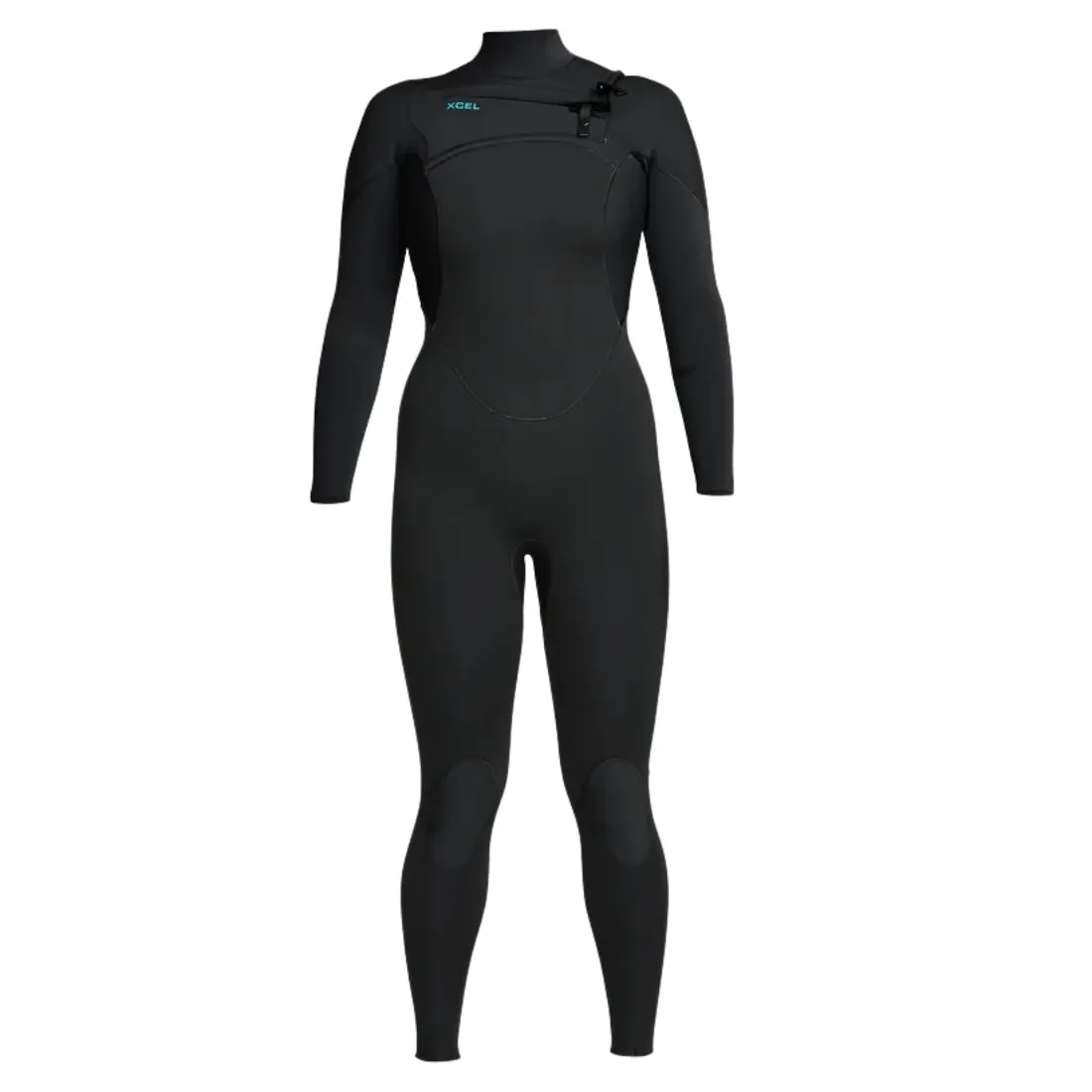 Xcel Womens 3/2mm Comp Chest Zip Fullsuit Wetsuit - Black